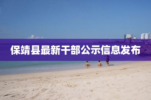 保靖县最新干部公示信息发布