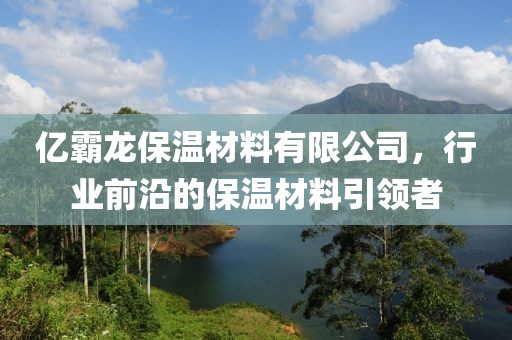 亿霸龙保温材料有限公司，行业前沿的保温材料引领者