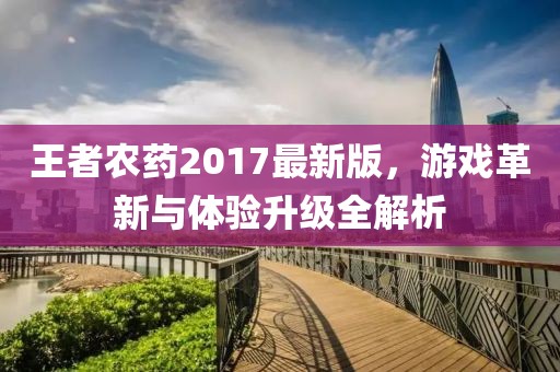 王者农药2017最新版，游戏革新与体验升级全解析