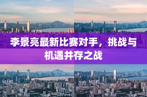 李景亮最新比赛对手，挑战与机遇并存之战