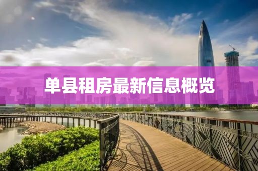 单县租房最新信息概览