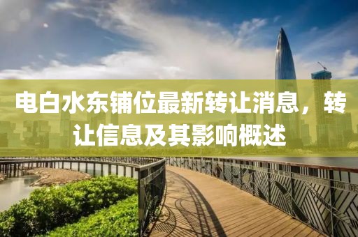 电白水东铺位最新转让消息，转让信息及其影响概述