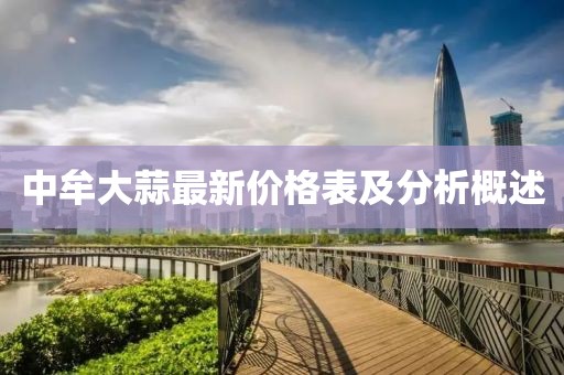 中牟大蒜最新价格表及分析概述