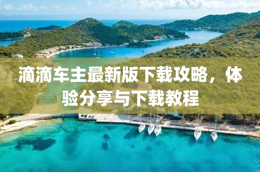 滴滴车主最新版下载攻略，体验分享与下载教程