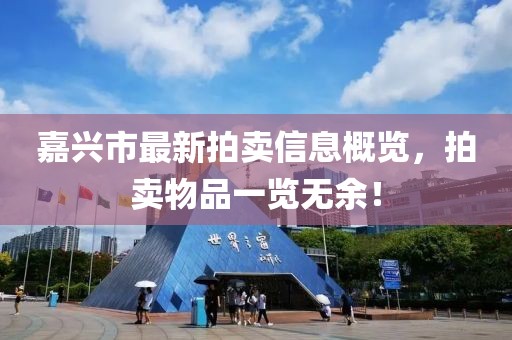 嘉兴市最新拍卖信息概览，拍卖物品一览无余！