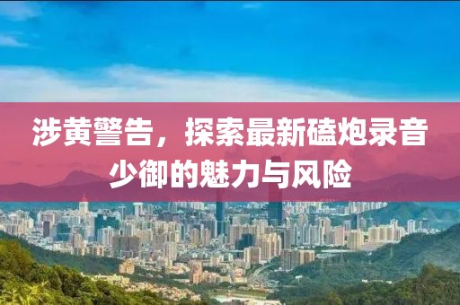 涉黄警告，探索最新磕炮录音少御的魅力与风险