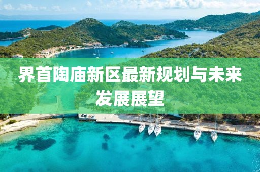 界首陶庙新区最新规划与未来发展展望