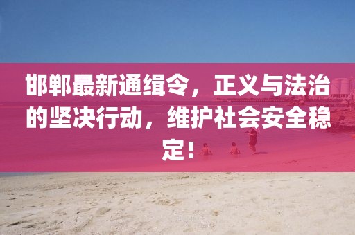 邯郸最新通缉令，正义与法治的坚决行动，维护社会安全稳定！