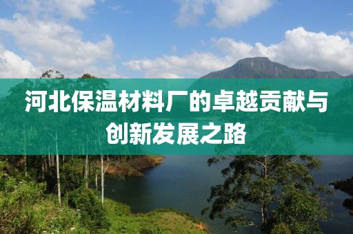 河北保温材料厂的卓越贡献与创新发展之路