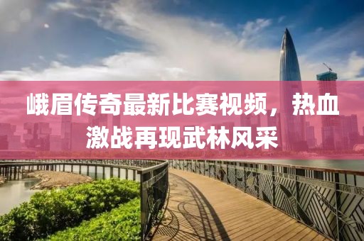 峨眉传奇最新比赛视频，热血激战再现武林风采