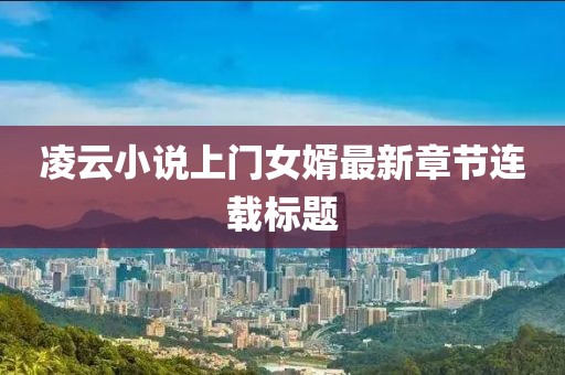 凌云小说上门女婿最新章节连载标题