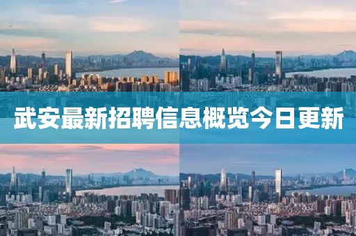 武安最新招聘信息概览今日更新
