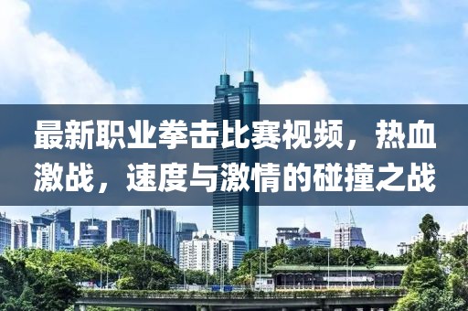 最新职业拳击比赛视频，热血激战，速度与激情的碰撞之战