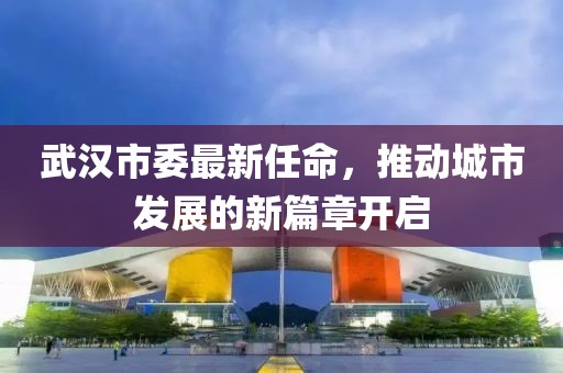 武汉市委最新任命，推动城市发展的新篇章开启