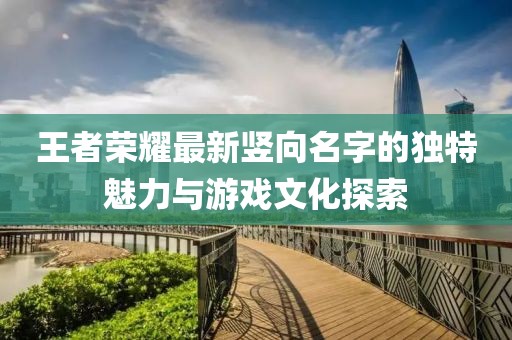 王者荣耀最新竖向名字的独特魅力与游戏文化探索