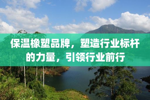 保温橡塑品牌，塑造行业标杆的力量，引领行业前行