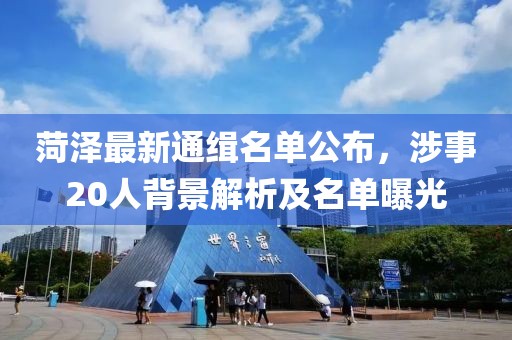 菏泽最新通缉名单公布，涉事20人背景解析及名单曝光