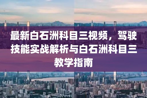 最新白石洲科目三视频，驾驶技能实战解析与白石洲科目三教学指南
