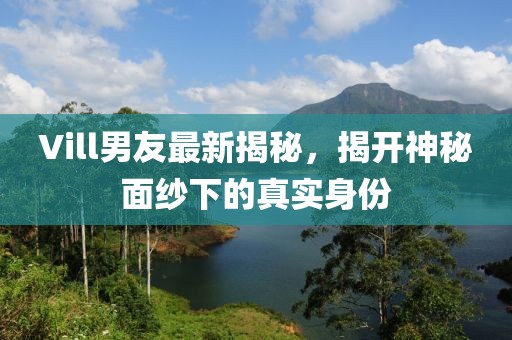 Vill男友最新揭秘，揭开神秘面纱下的真实身份