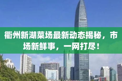 衢州新湖菜场最新动态揭秘，市场新鲜事，一网打尽！