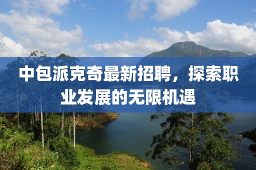 中包派克奇最新招聘，探索职业发展的无限机遇