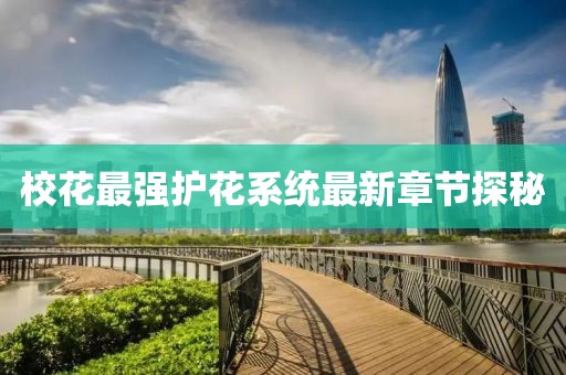 校花最强护花系统最新章节探秘