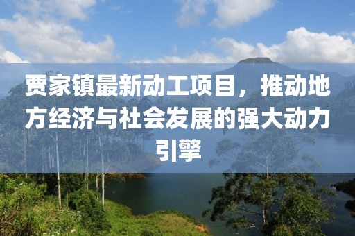 贾家镇最新动工项目，推动地方经济与社会发展的强大动力引擎