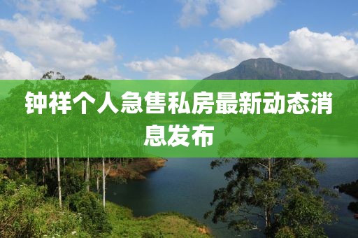 钟祥个人急售私房最新动态消息发布