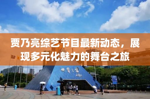 贾乃亮综艺节目最新动态，展现多元化魅力的舞台之旅