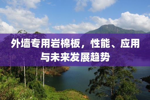 外墙专用岩棉板，性能、应用与未来发展趋势