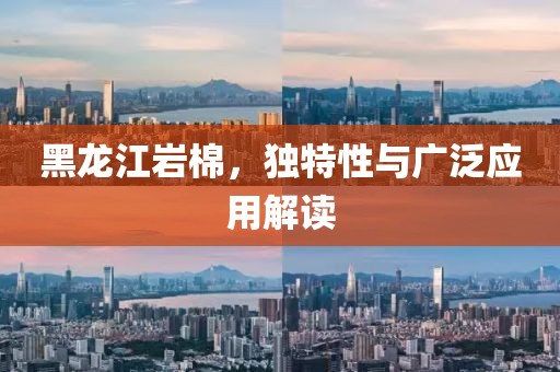 黑龙江岩棉，独特性与广泛应用解读