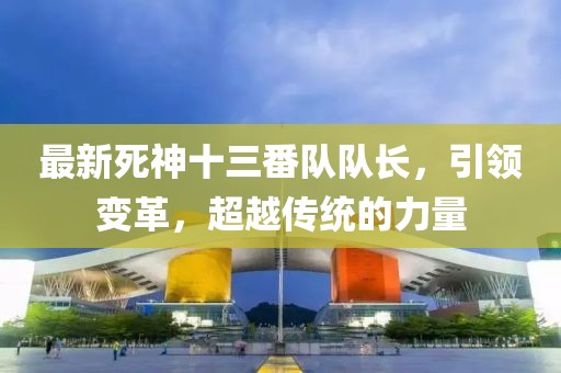 最新死神十三番队队长，引领变革，超越传统的力量