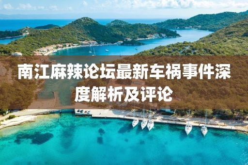 南江麻辣论坛最新车祸事件深度解析及评论