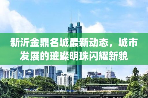 新沂金鼎名城最新动态，城市发展的璀璨明珠闪耀新貌