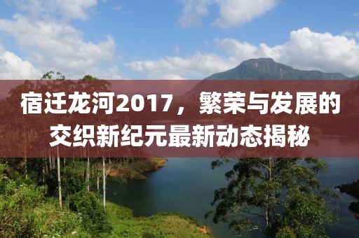 宿迁龙河2017，繁荣与发展的交织新纪元最新动态揭秘