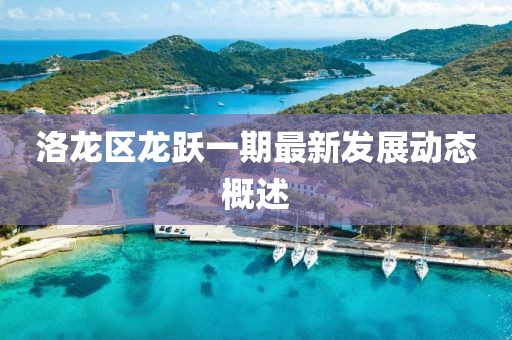 洛龙区龙跃一期最新发展动态概述