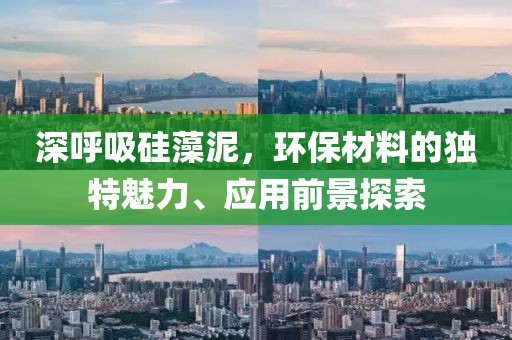 深呼吸硅藻泥，环保材料的独特魅力、应用前景探索