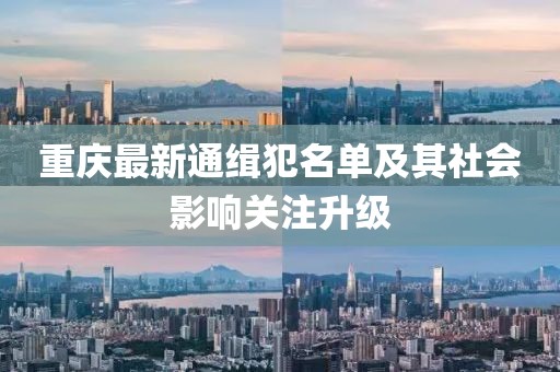 重庆最新通缉犯名单及其社会影响关注升级