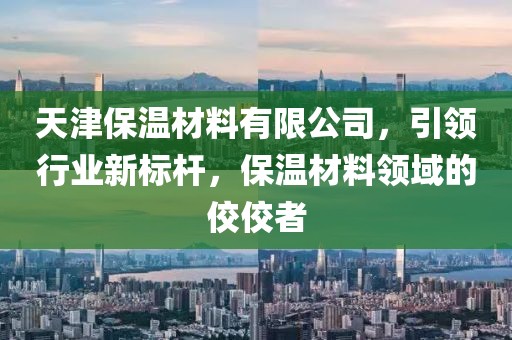 天津保温材料有限公司，引领行业新标杆，保温材料领域的佼佼者