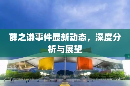 薛之谦事件最新动态，深度分析与展望