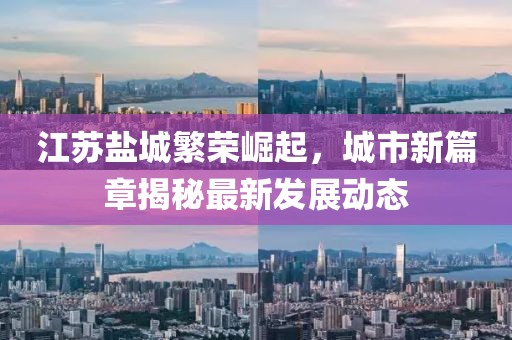 江苏盐城繁荣崛起，城市新篇章揭秘最新发展动态