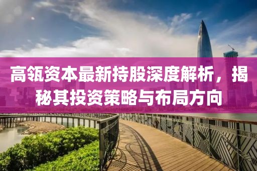 高瓴资本最新持股深度解析，揭秘其投资策略与布局方向