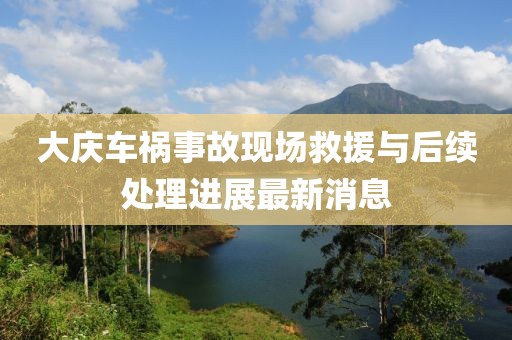 大庆车祸事故现场救援与后续处理进展最新消息