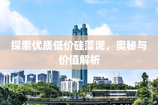 探索优质低价硅藻泥，奥秘与价值解析