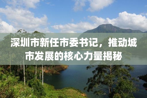 深圳市新任市委书记，推动城市发展的核心力量揭秘