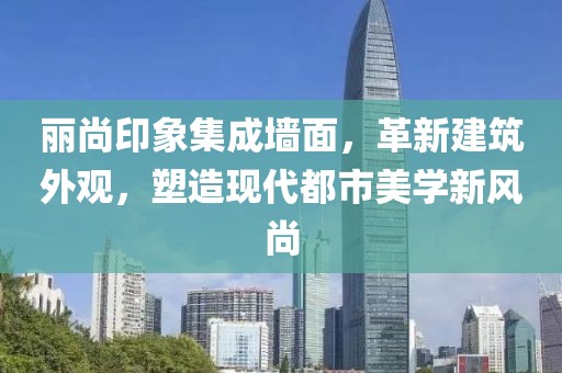 丽尚印象集成墙面，革新建筑外观，塑造现代都市美学新风尚