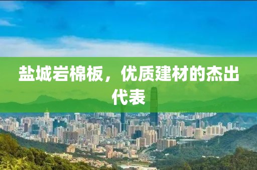 盐城岩棉板，优质建材的杰出代表