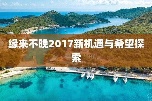 缘来不晚2017新机遇与希望探索