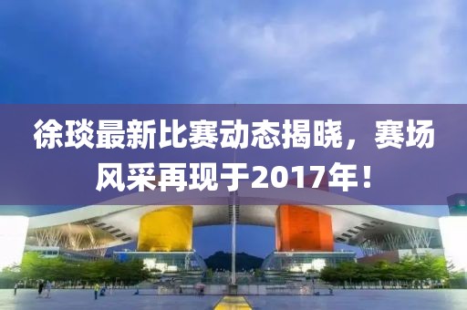 徐琰最新比赛动态揭晓，赛场风采再现于2017年！