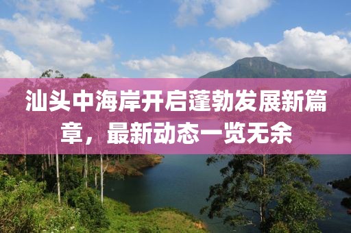 汕头中海岸开启蓬勃发展新篇章，最新动态一览无余